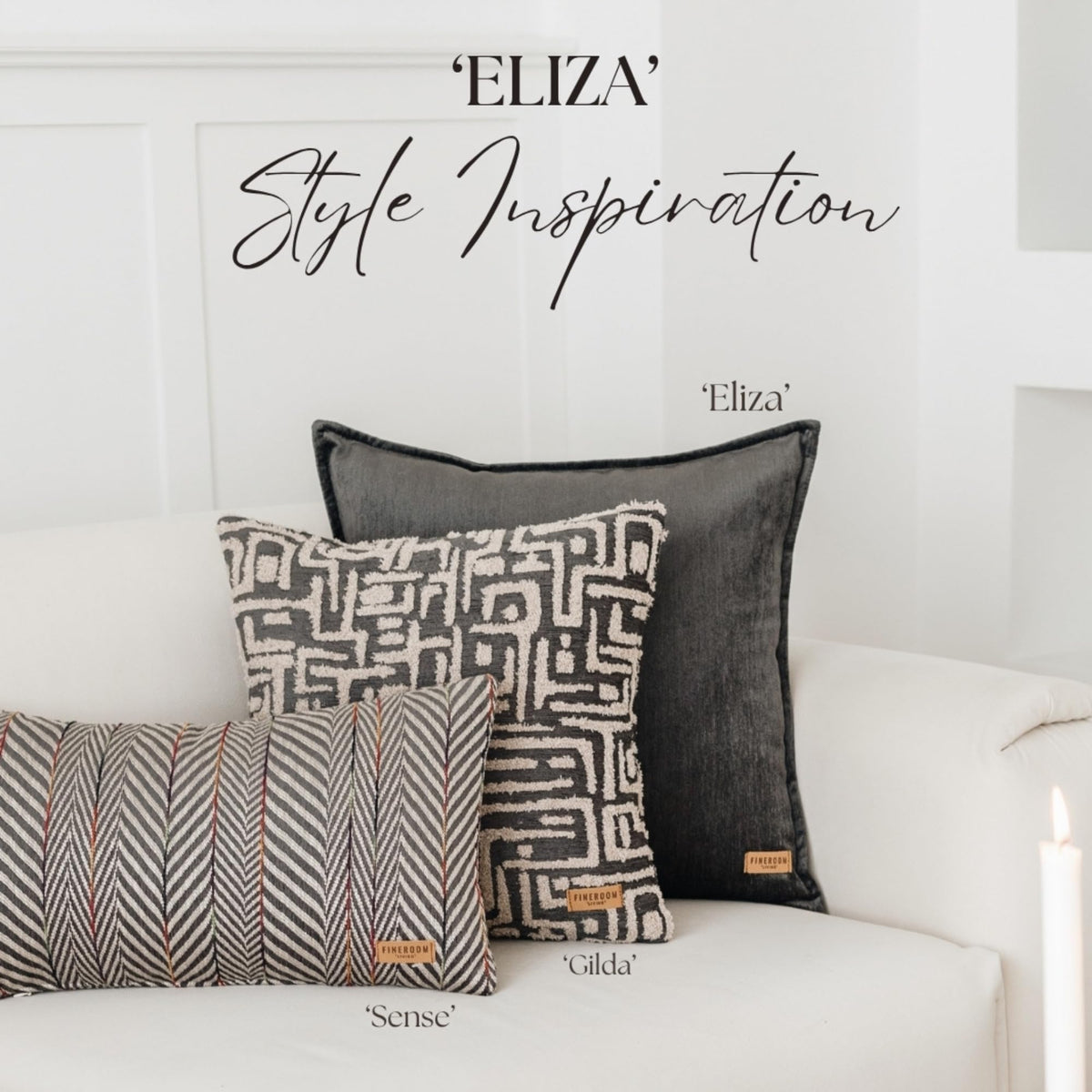 Woven Jacquard Throw Pillow Covers – Set of 3