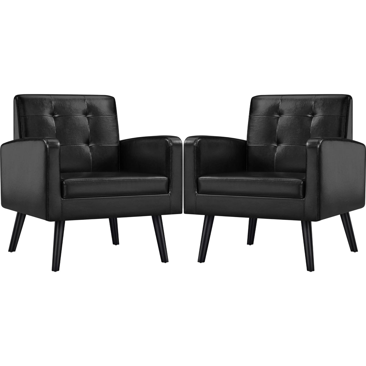Mid-Century Tufted Accent Chair