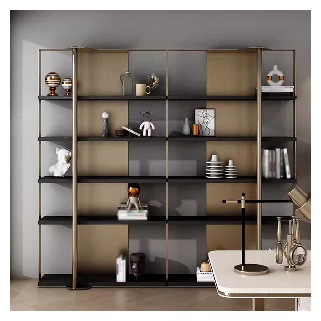 Minimalist Stainless Steel Display Bookshelf