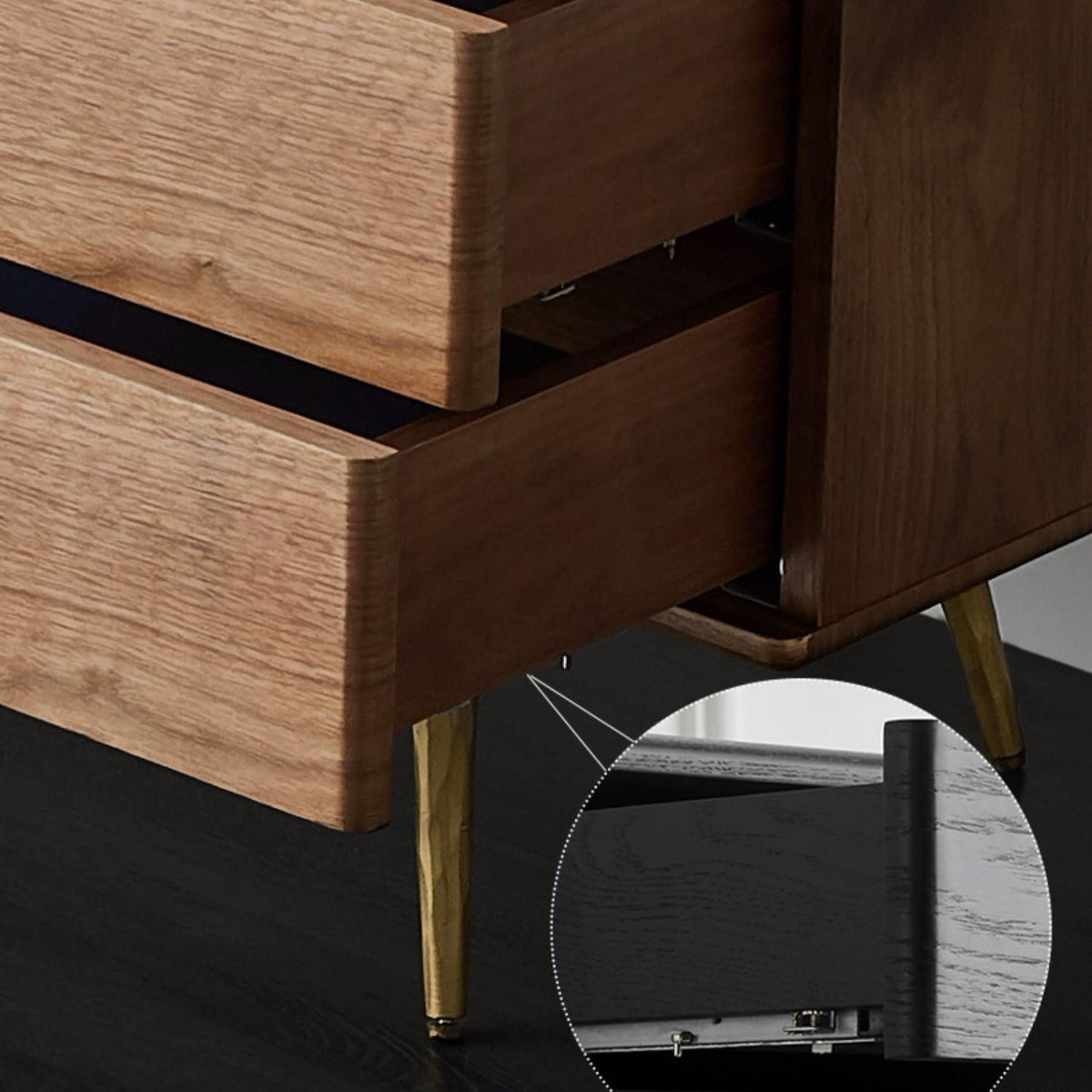 Solid Wood Sideboard Storage Cabinet
