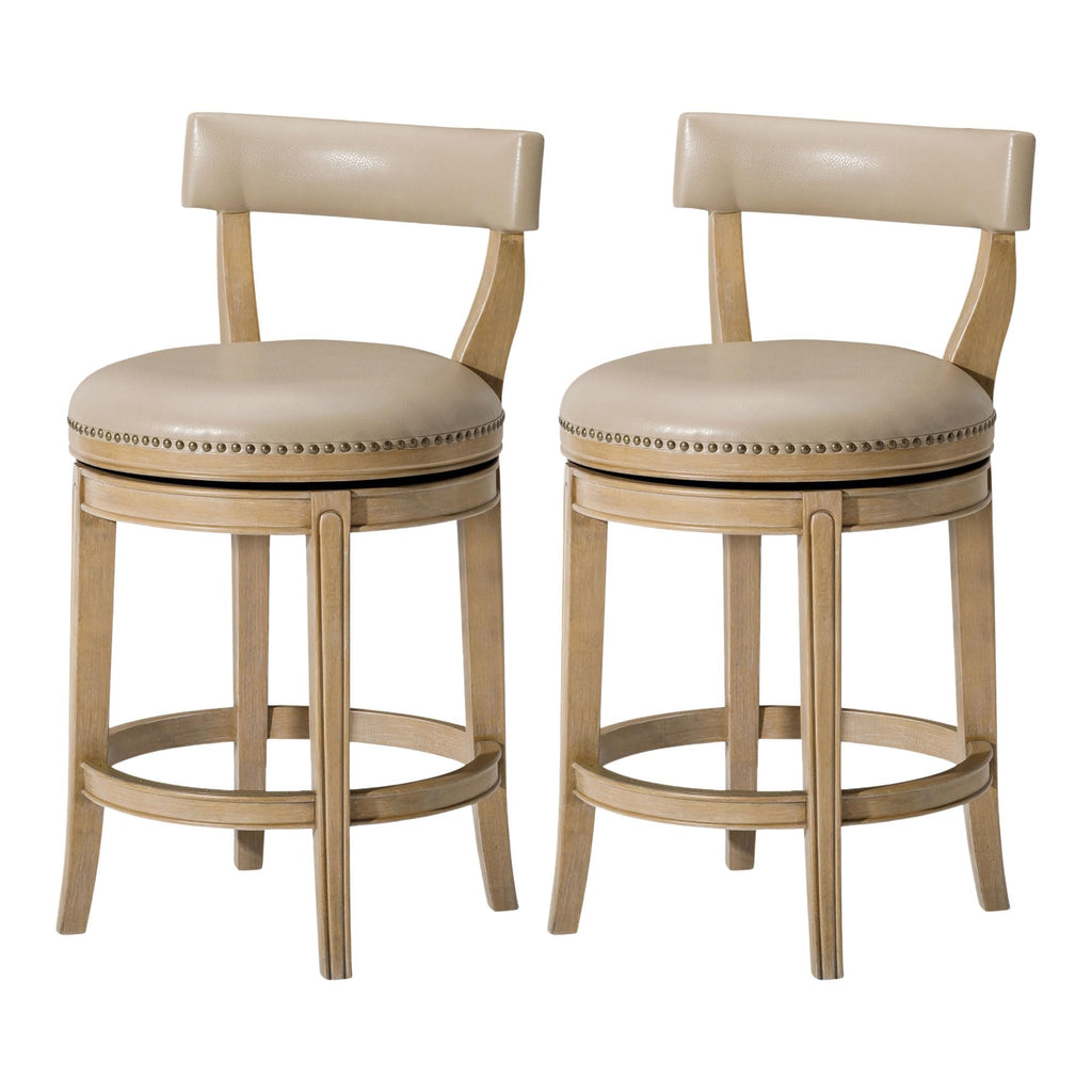 Maven Lane Alexander Counter Stool, Brown, 26"
