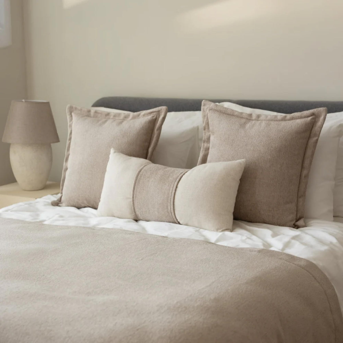 Jacquard Pillow Covers & Bed Runner Set