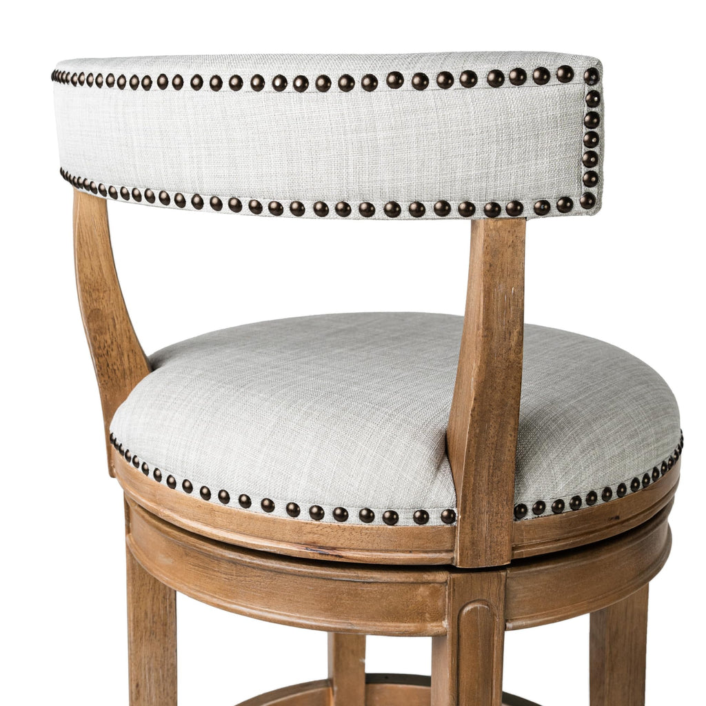 Maven Lane Alexander Counter Stool, Brown, 26"