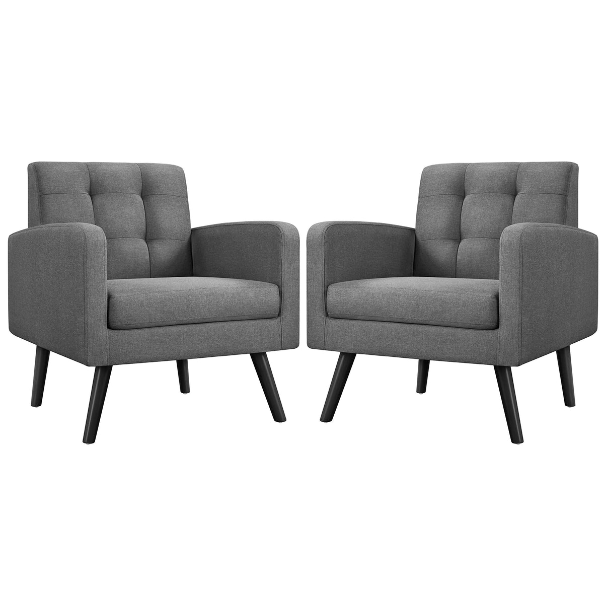 Mid-Century Tufted Accent Chair