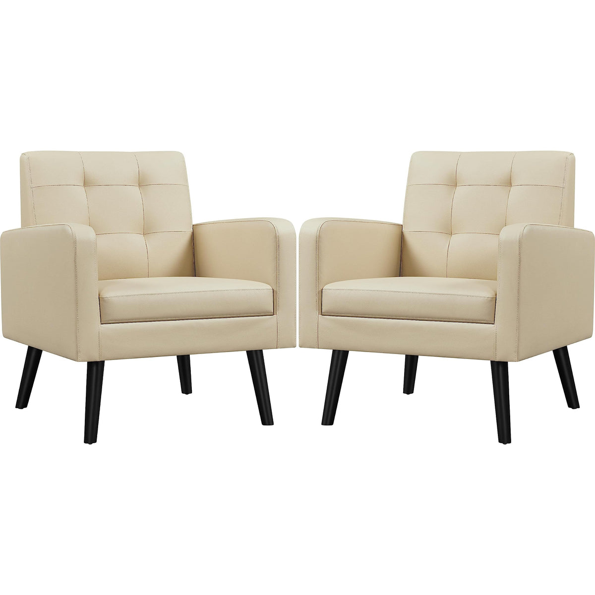 Mid-Century Tufted Accent Chair