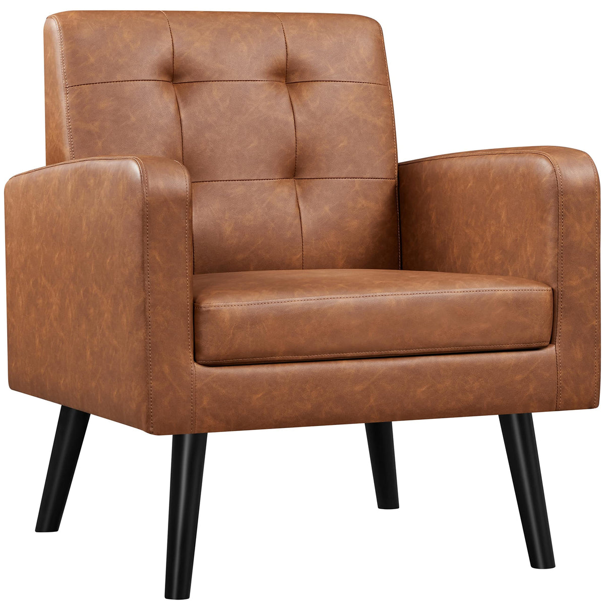 Mid-Century Tufted Accent Chair