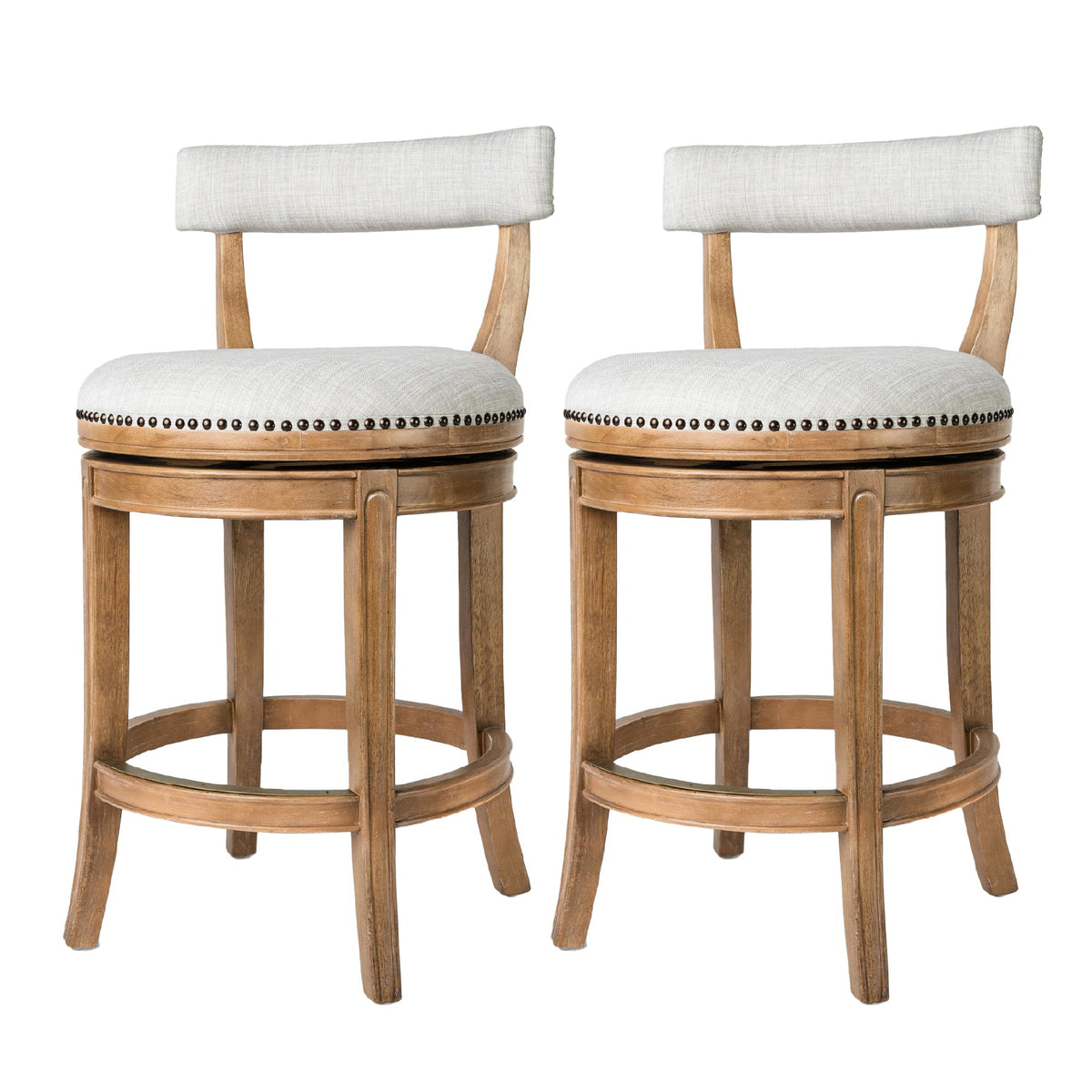 Maven Lane Alexander Counter Stool, Brown, 26"
